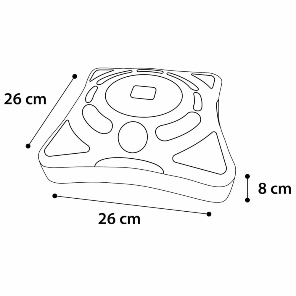 Jouet pour chats orbit 26x26x8 cm blanc