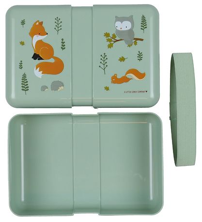 A Little Lovely Company Brotdose - 850 ml - Forest Friends Sage