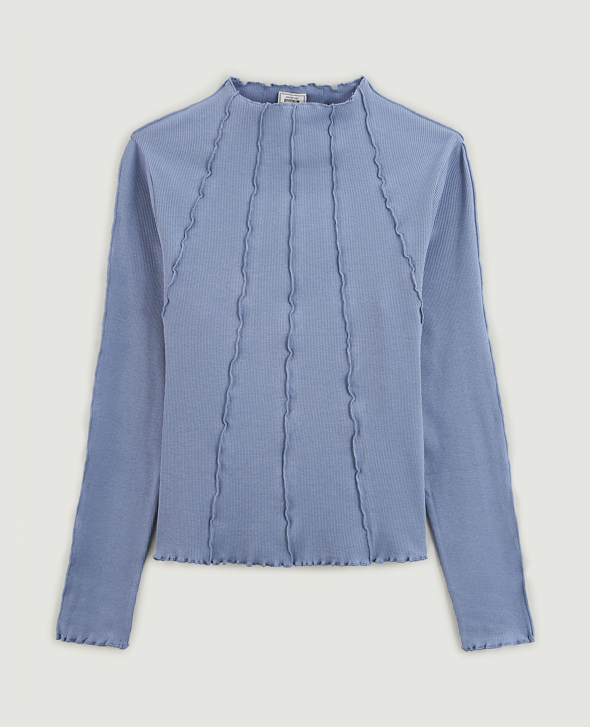 Top coutures apparentes - Bleu foncé