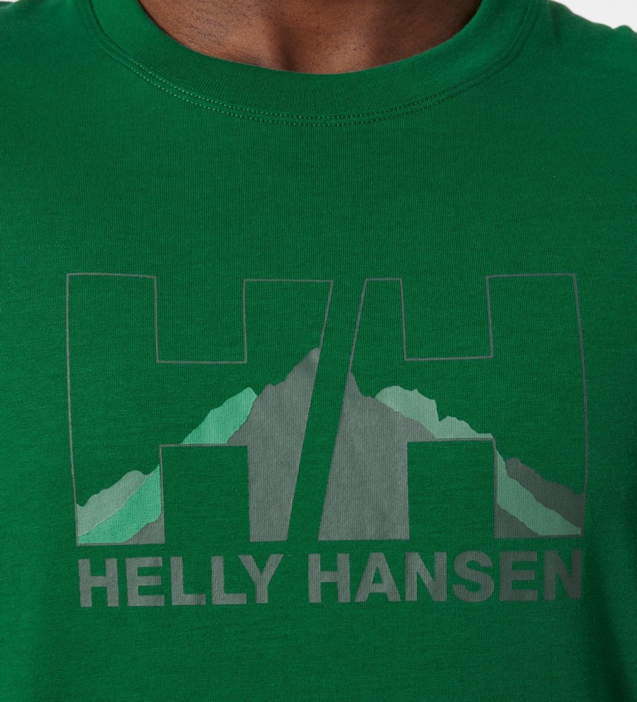 Camiseta Helly Hansen Nord Graphic verde