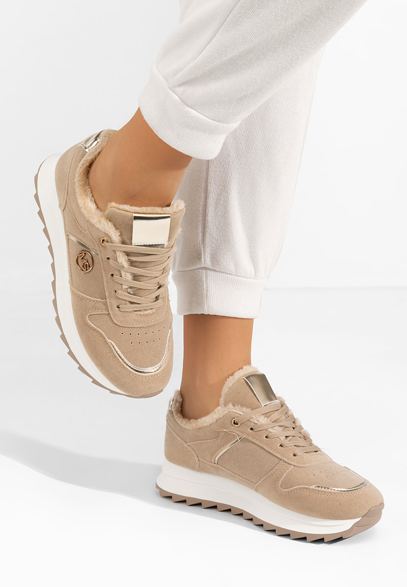 Baskets d'hiver pour femmes kaki Carris
