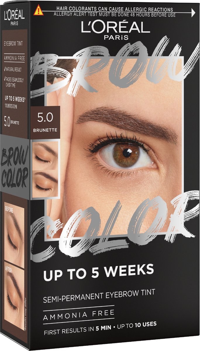 L’Oréal Eyebrow Brow Tint Kit 5.0 Brunette (1 stuk)