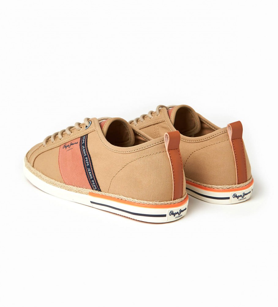 Tênis Pepe Jeans Blucher de lona marrom