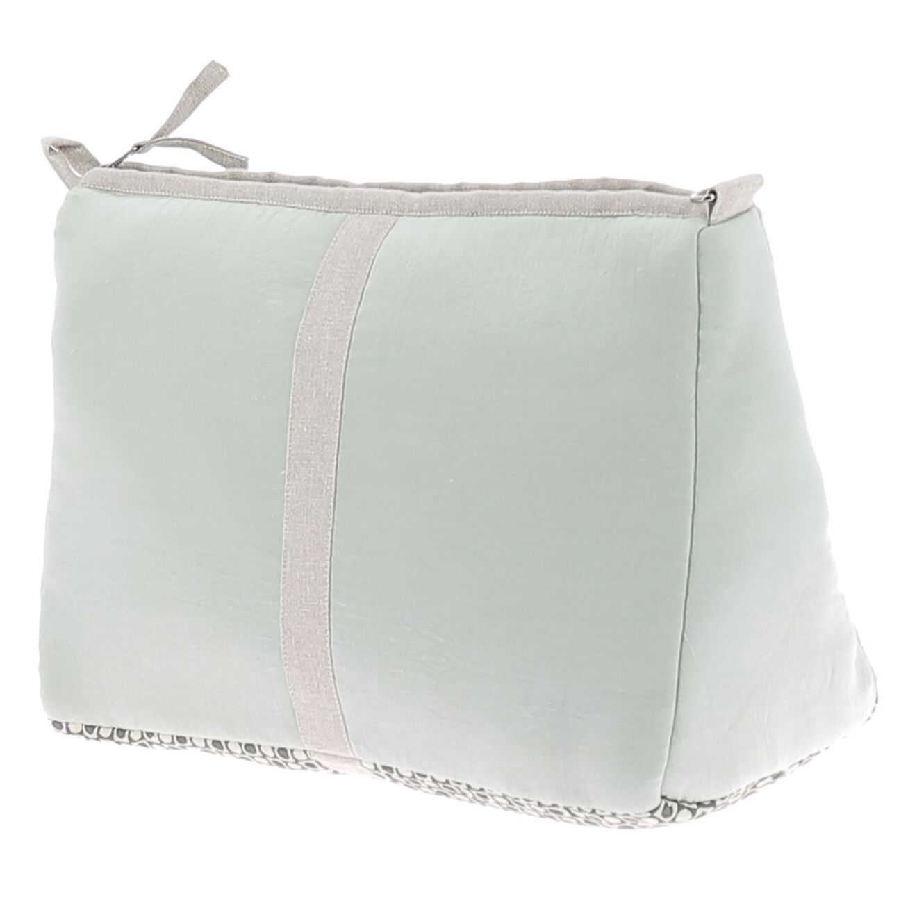 En Fil d'Indienne Trousse de toilette Soie verte - 18x26x12 cm