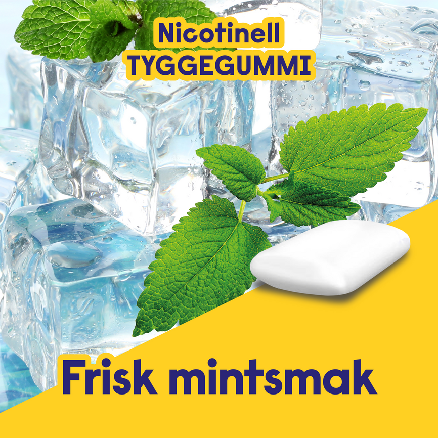 Nicotinell Icemint tyggegum 2 mg, Slutte å røyke
