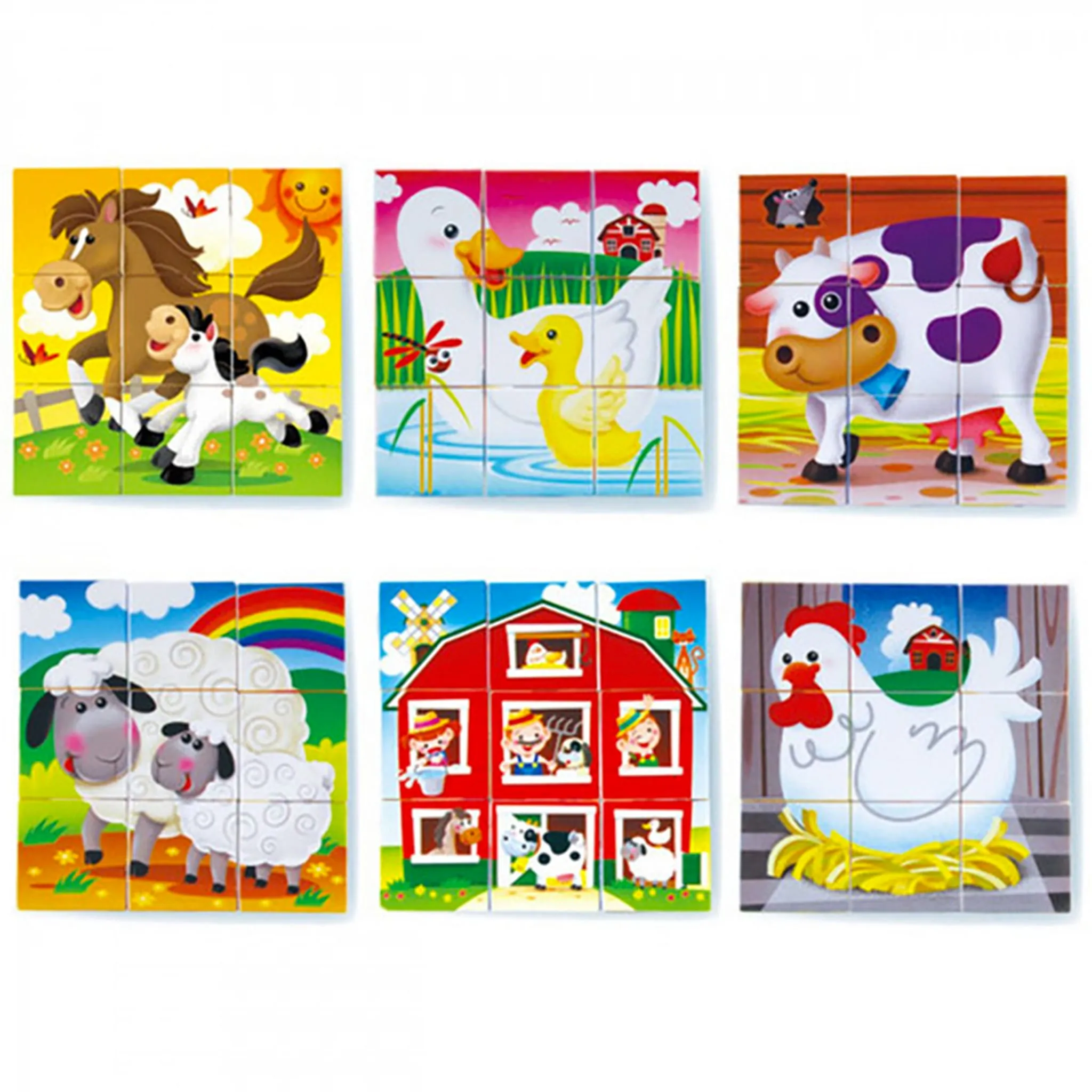 Pako Casse Tête Cubes Ferme