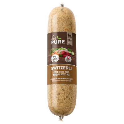 bePure Switzerli Pferd mit Reis 400g