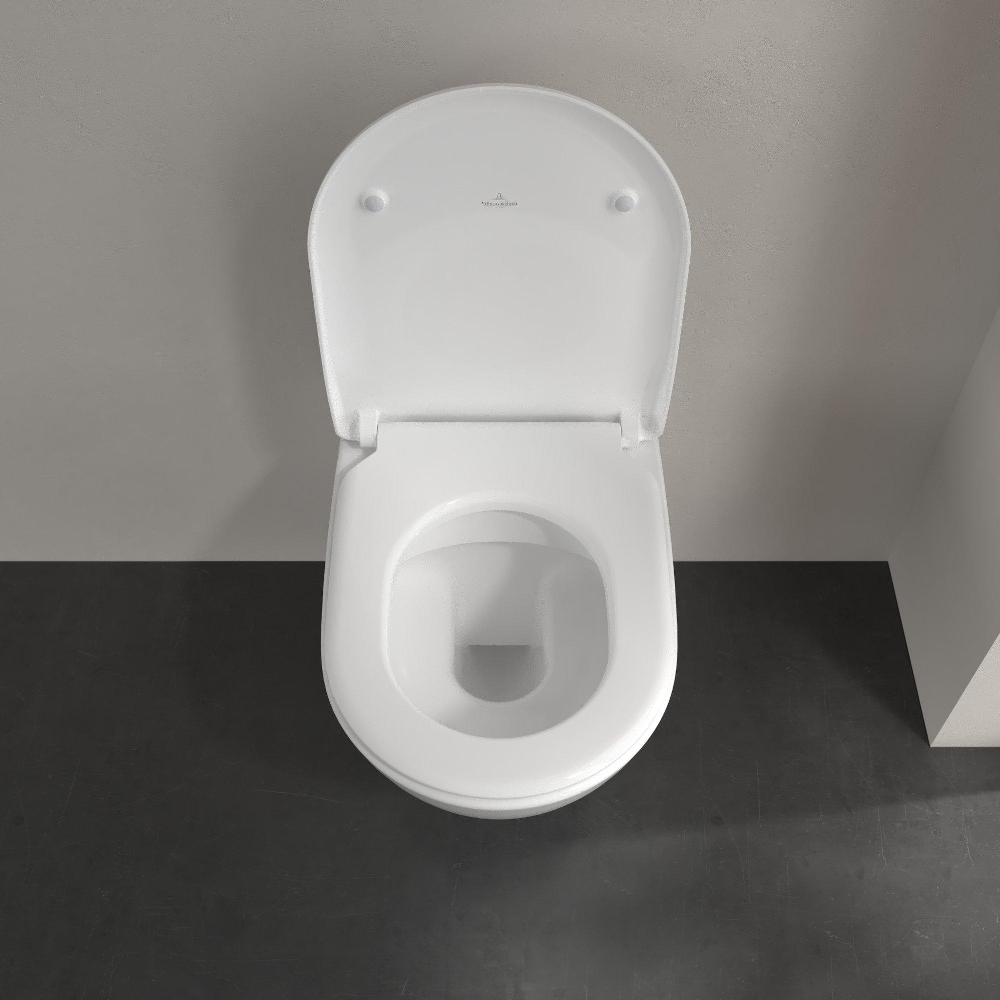 Villeroy & Boch Subway 2.0 randloos toilet en softclose toiletzitting wit glans