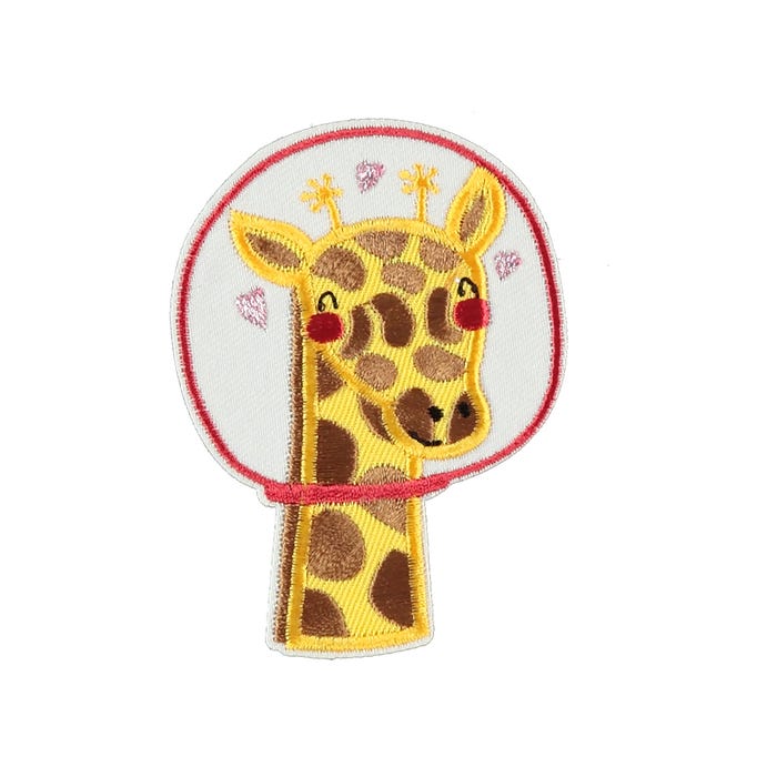 Atelier Veritas-Patch met giraf 5,5x8cm