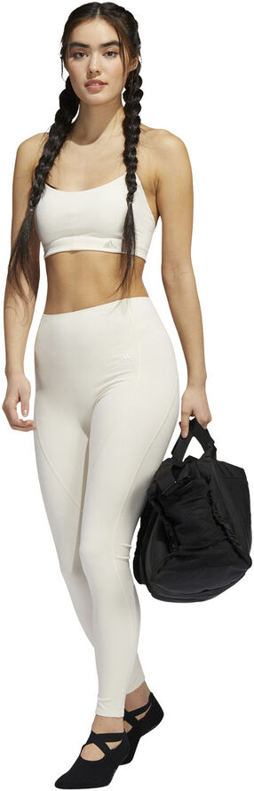 adidas Yoga Studio Light-Support 3-Stripes sports bh Hvid