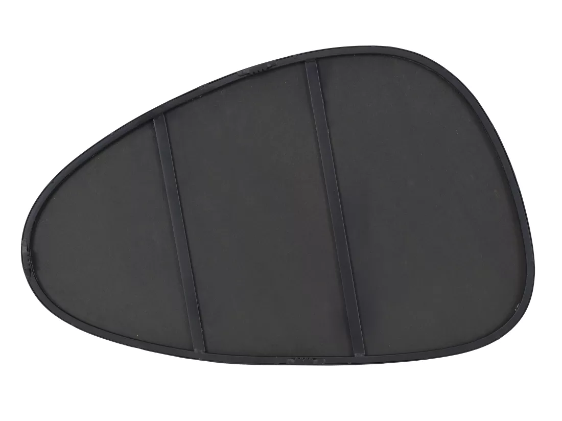 Miroir organique en métal - L. 72 x H. 35 cm - Noir - MANAROLA
