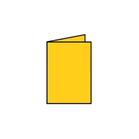 Rössler Coloretti Karten, A7, hd, goldgelb, 5 Stück