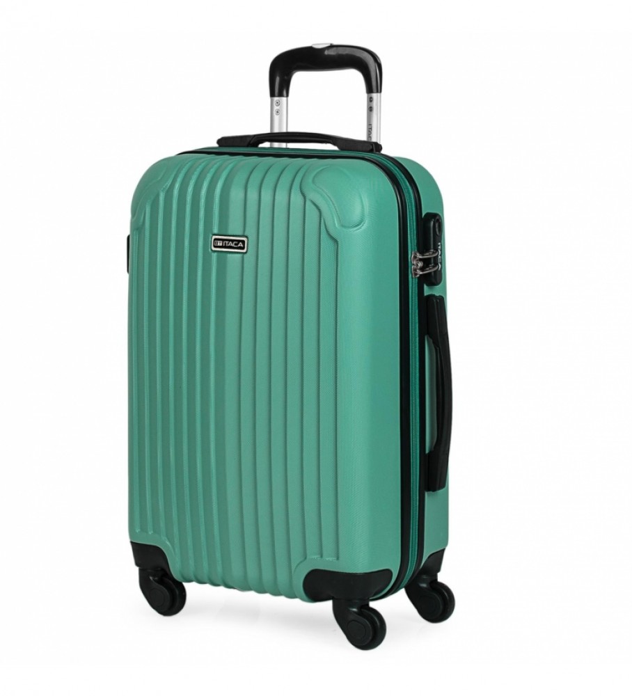 Mala de cabine rígida ITACA com 4 rodas T71550 Verde Menta - 55x38x20cm -