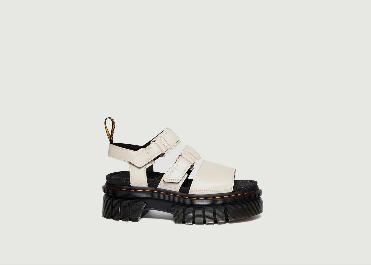 Sandales en cuir à plateforme Ricki 3-Strap Dr. Martens