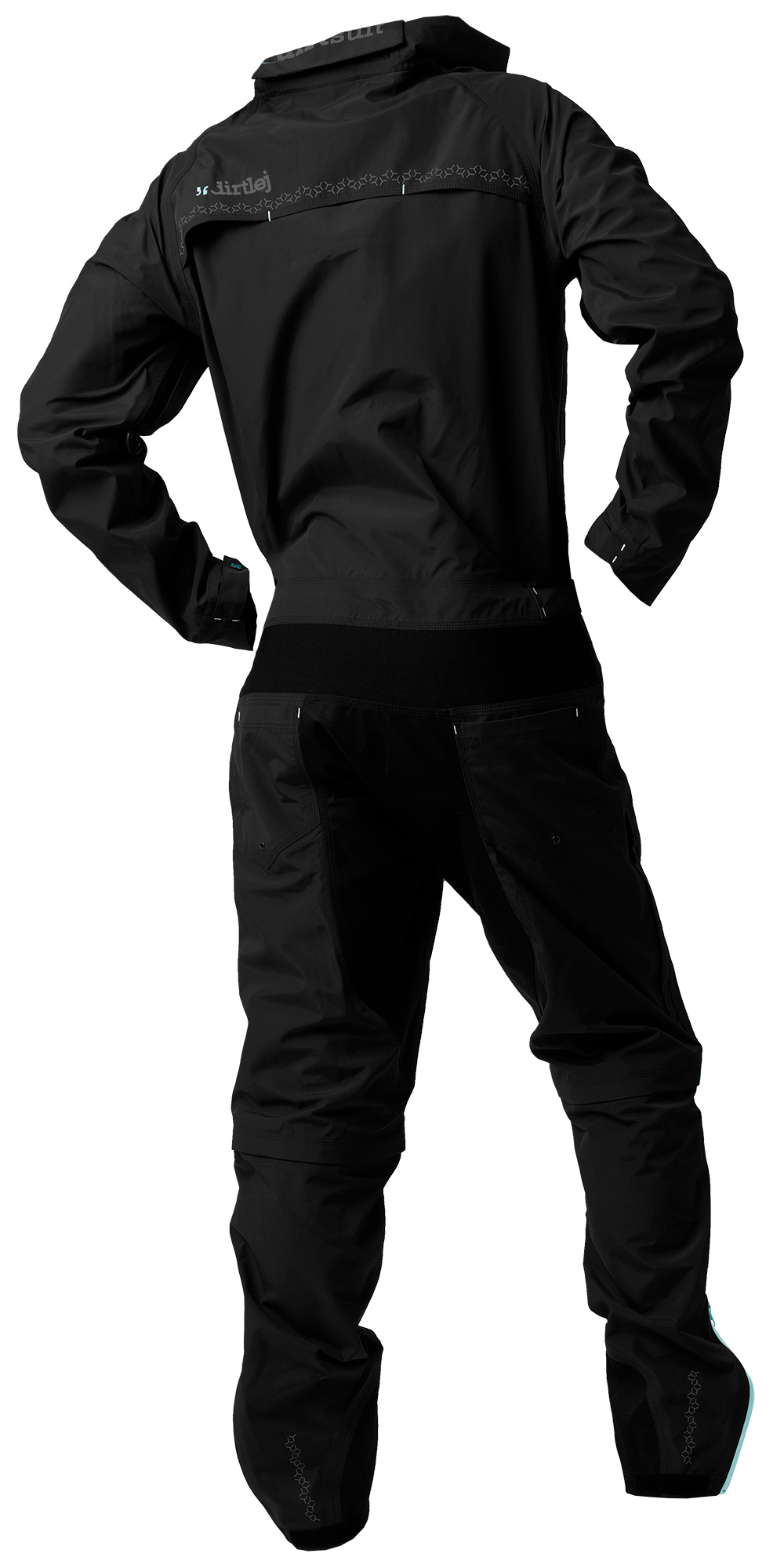 Dirtlej Dirtsuit Core Edition BlackLabel heldragt med lange ben Sort