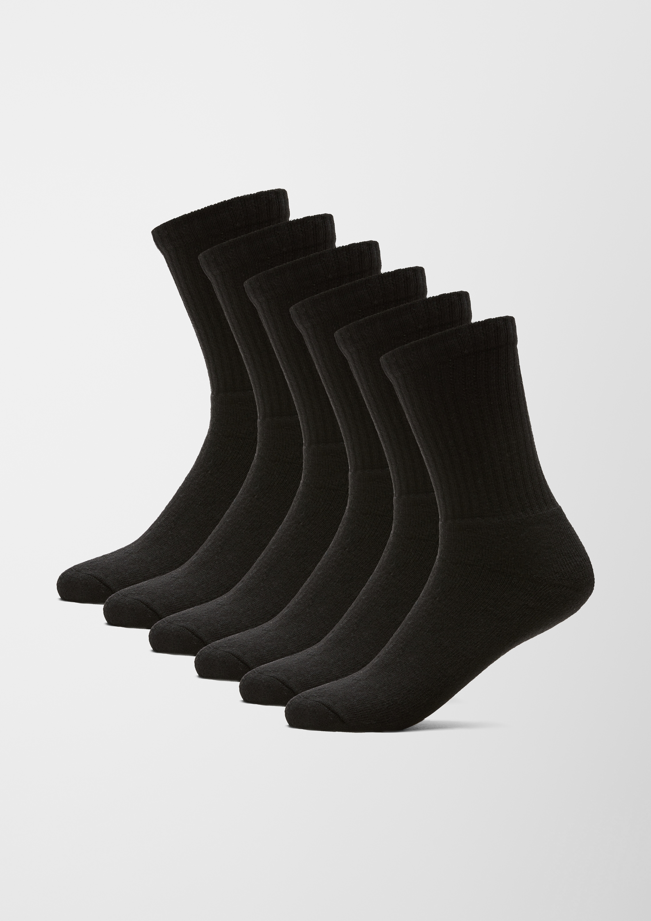 s.Oliver Sportsocken »essentials« 6 Paar tlg. elastischer, druckfreier Bund
