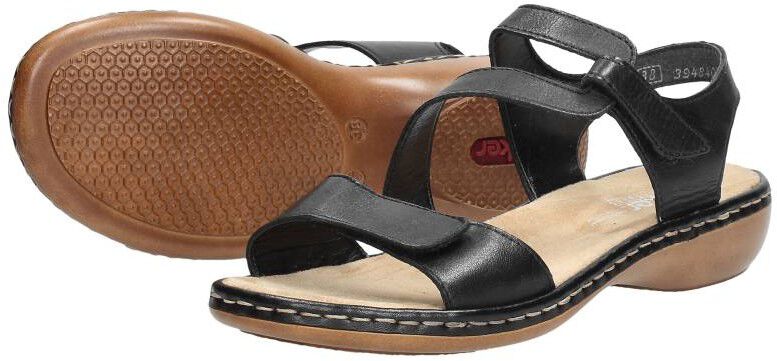 Rieker Dames sandalen zwart
