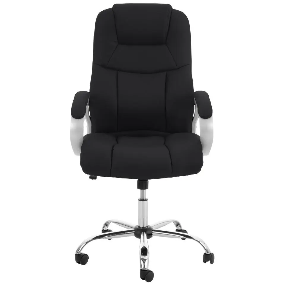 CLP Bureaustoel Apoll XL chroom Frame - Kunstleer - zwart