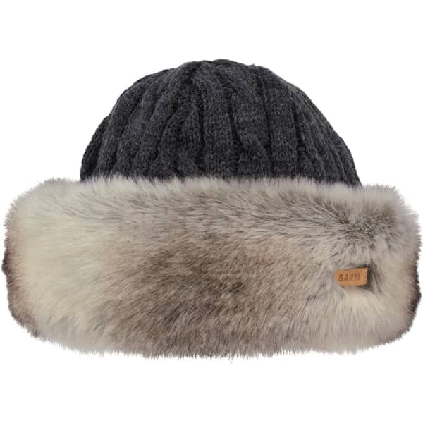 Bonnet ski BARTS FUR CABLE BANDHAT HEATHER BROWN
