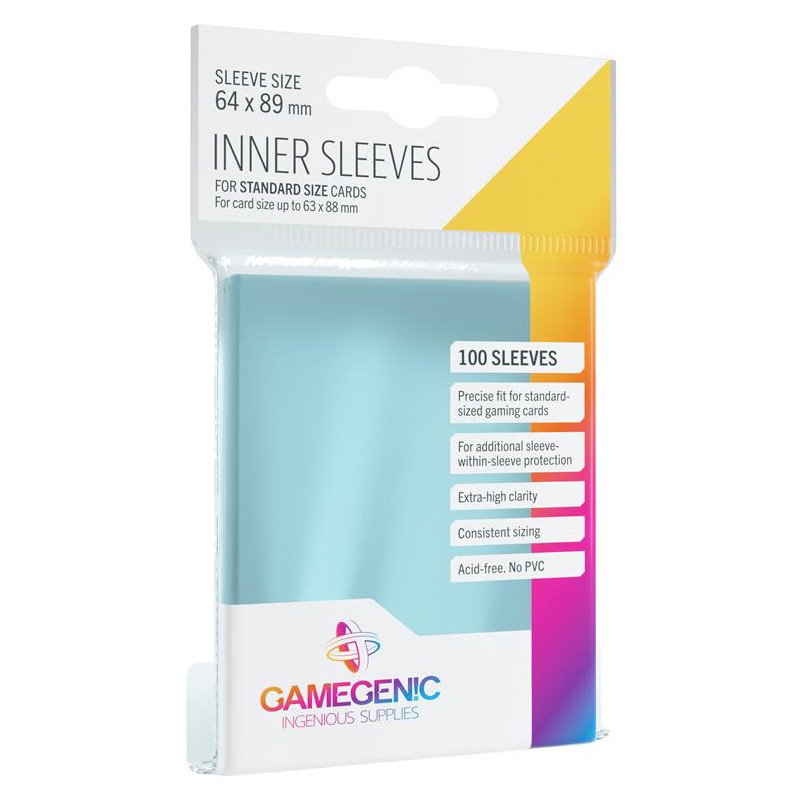 GG : 100 Inner Sleeves Gamegenic 64x89