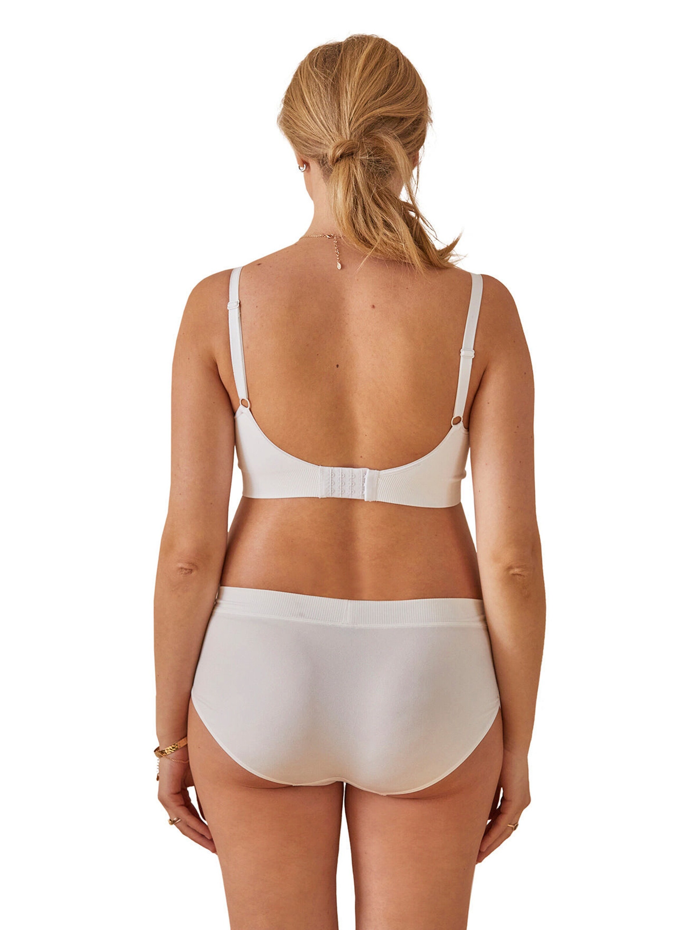 Vertbaudet Bügelloses Still-Bustier, Spitze weiß
