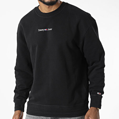 Sweat Crewneck Casual Linear 3881 Noir