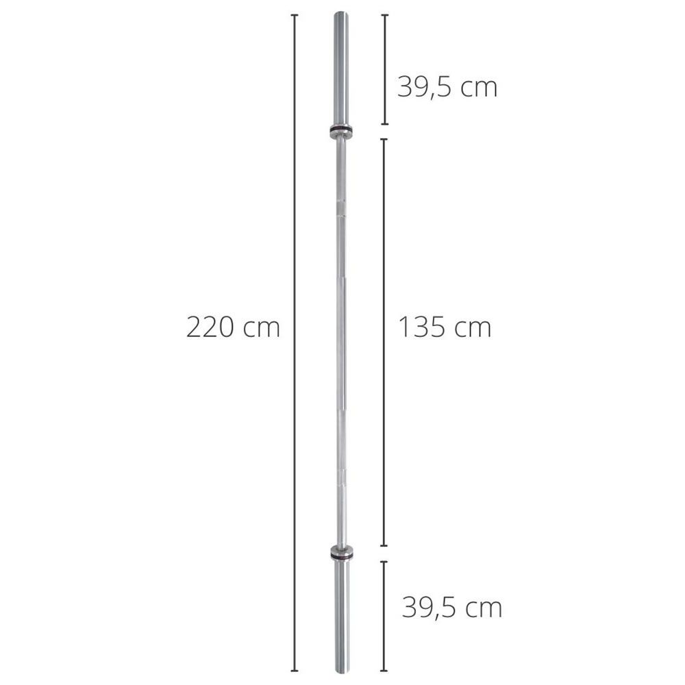 FUEL Fitness Olympia Langhantelstange Pro 220cm bis 680kg inkl.