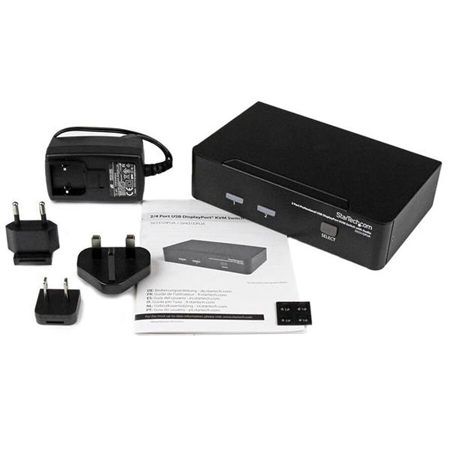 StarTech.com Commutateur KVM 2 Ports DisplayPort et USB