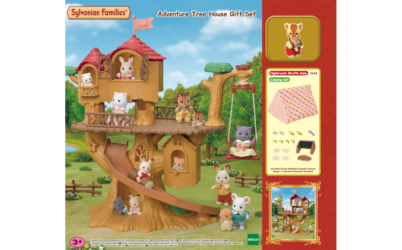 Sylvanian Families 5668 Avontuurlijke boomhut met Camp