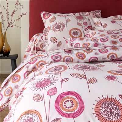 Linge de lit à fleurs