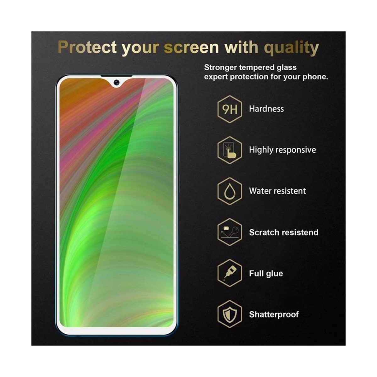 Vivo Y95 Skjermbeskytter Skärmskydd (hvit)