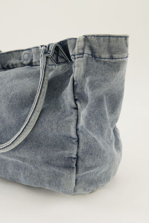 Blauwe denim mini shopper