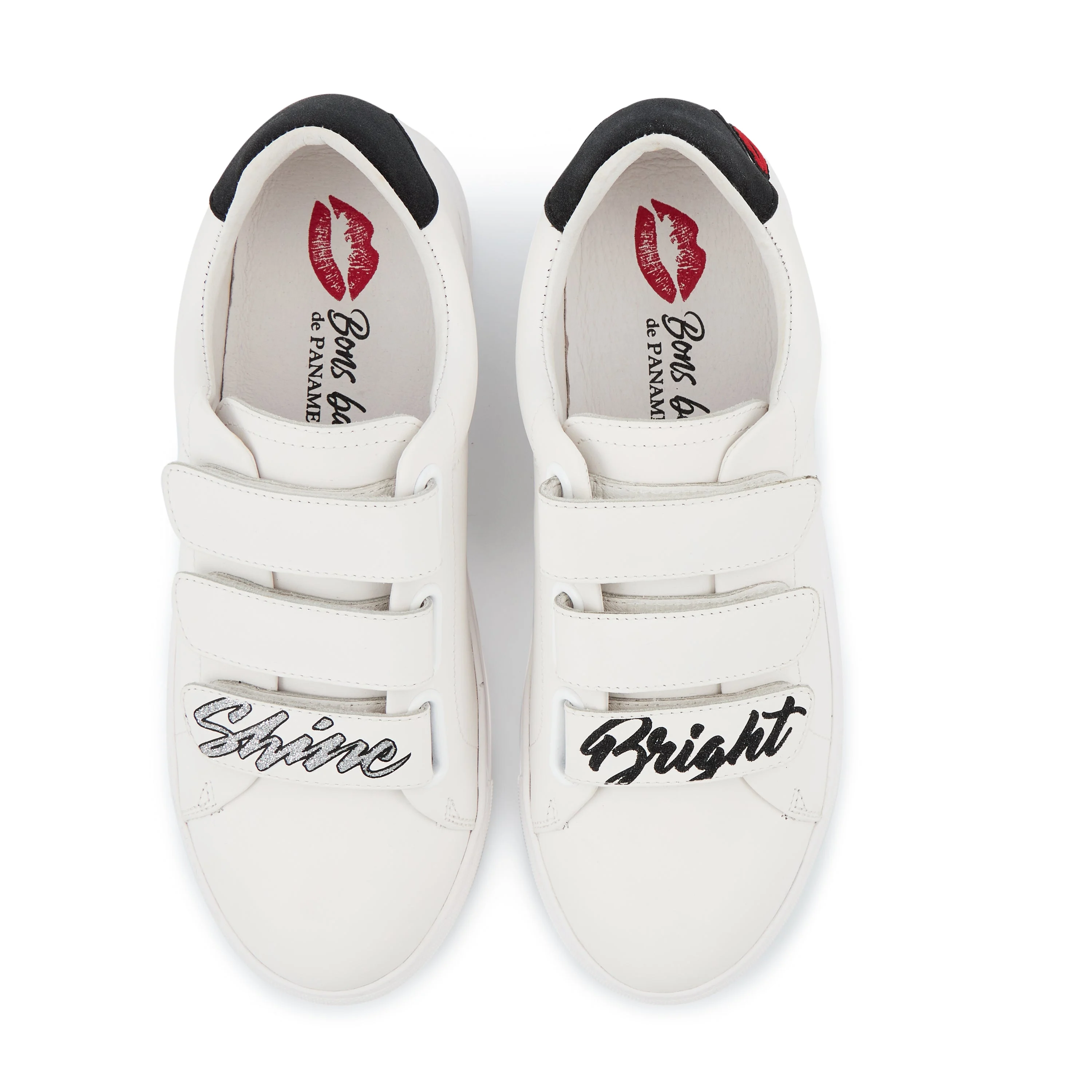 EDITH SHINE BRIGHT - Sneakers en cuir | Blanc