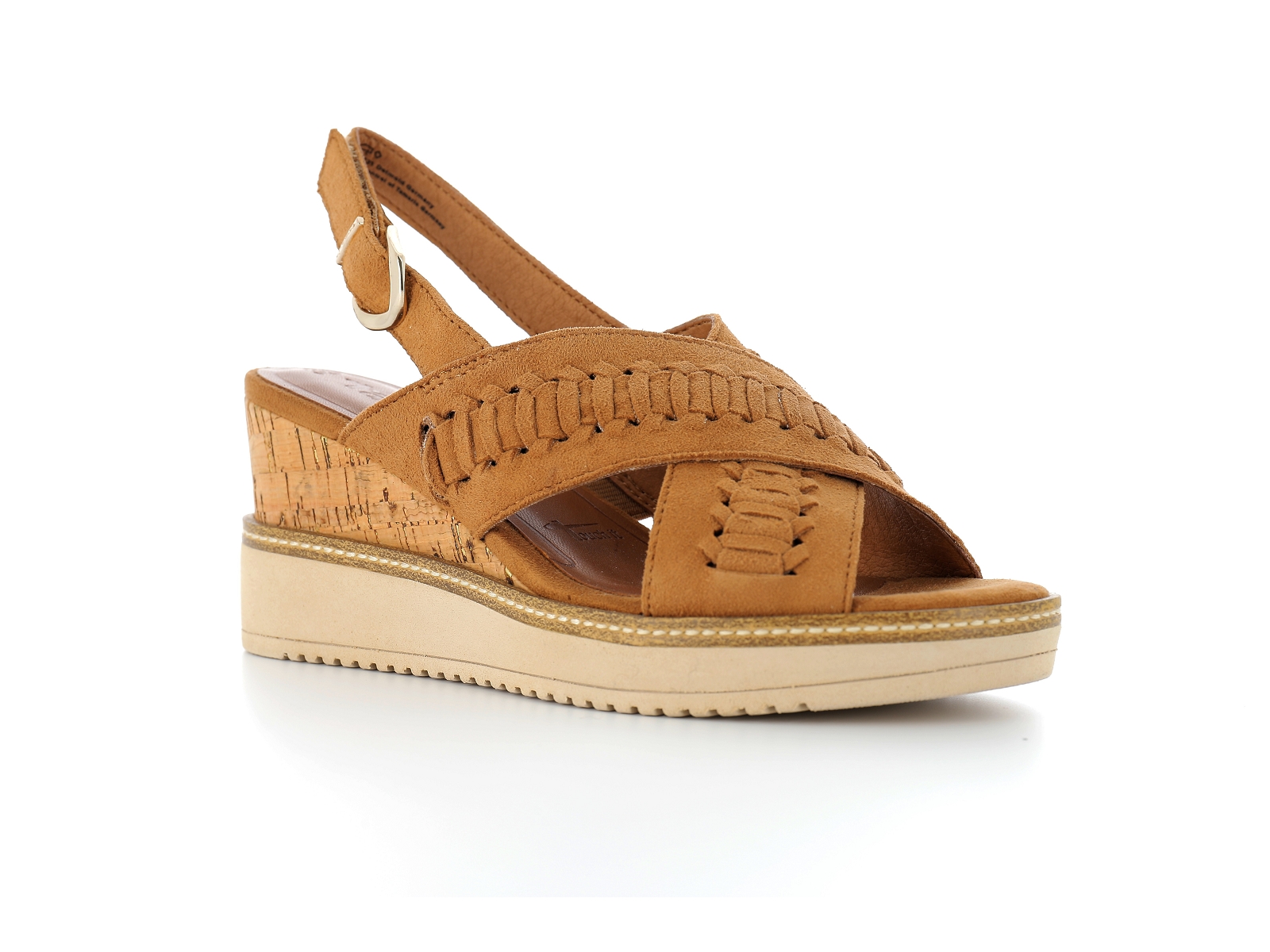 Tamaris-28213 Cuir Velours Marron