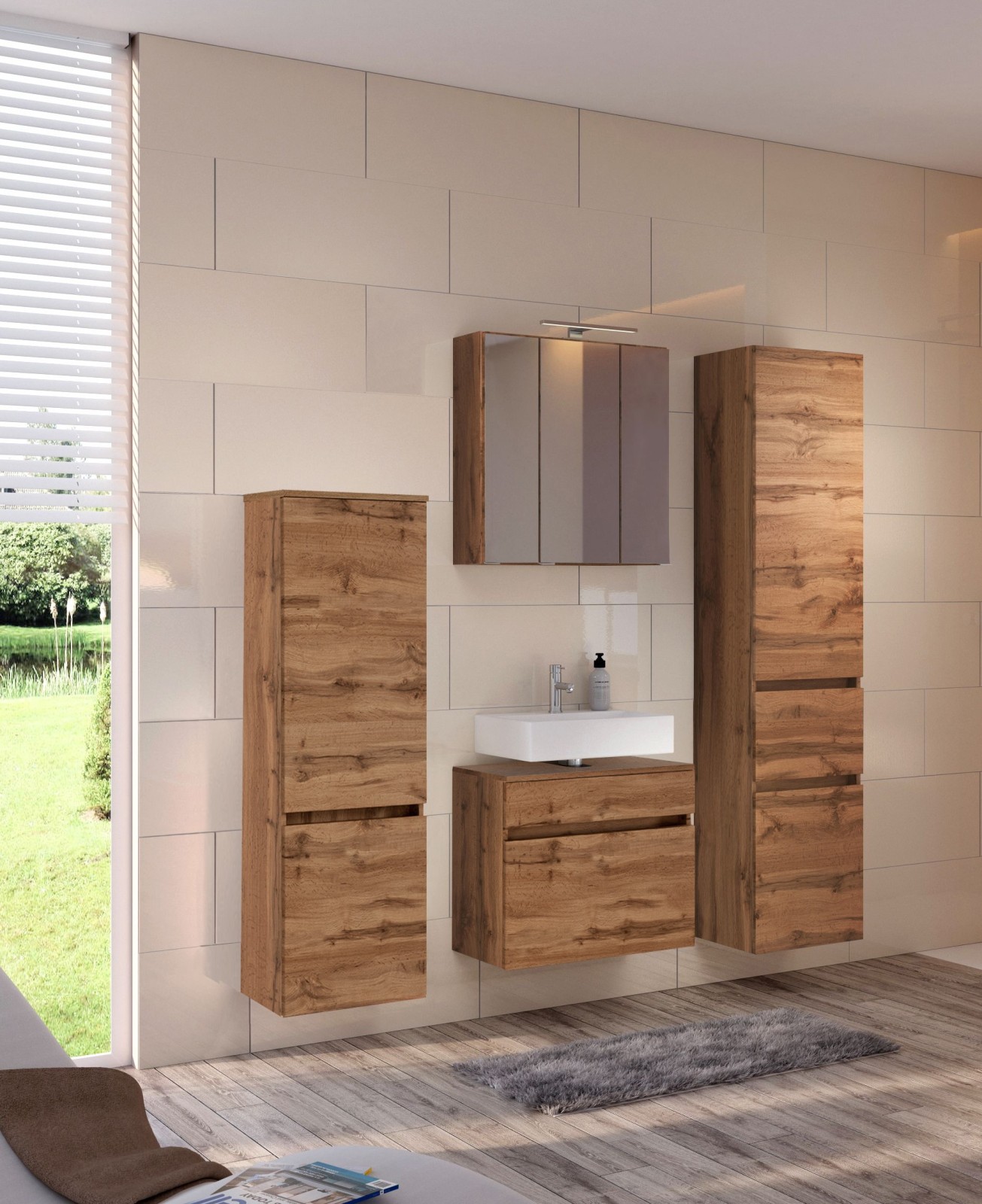 Unterbeckenschrank BAABE - Wotaneiche - 60 cm