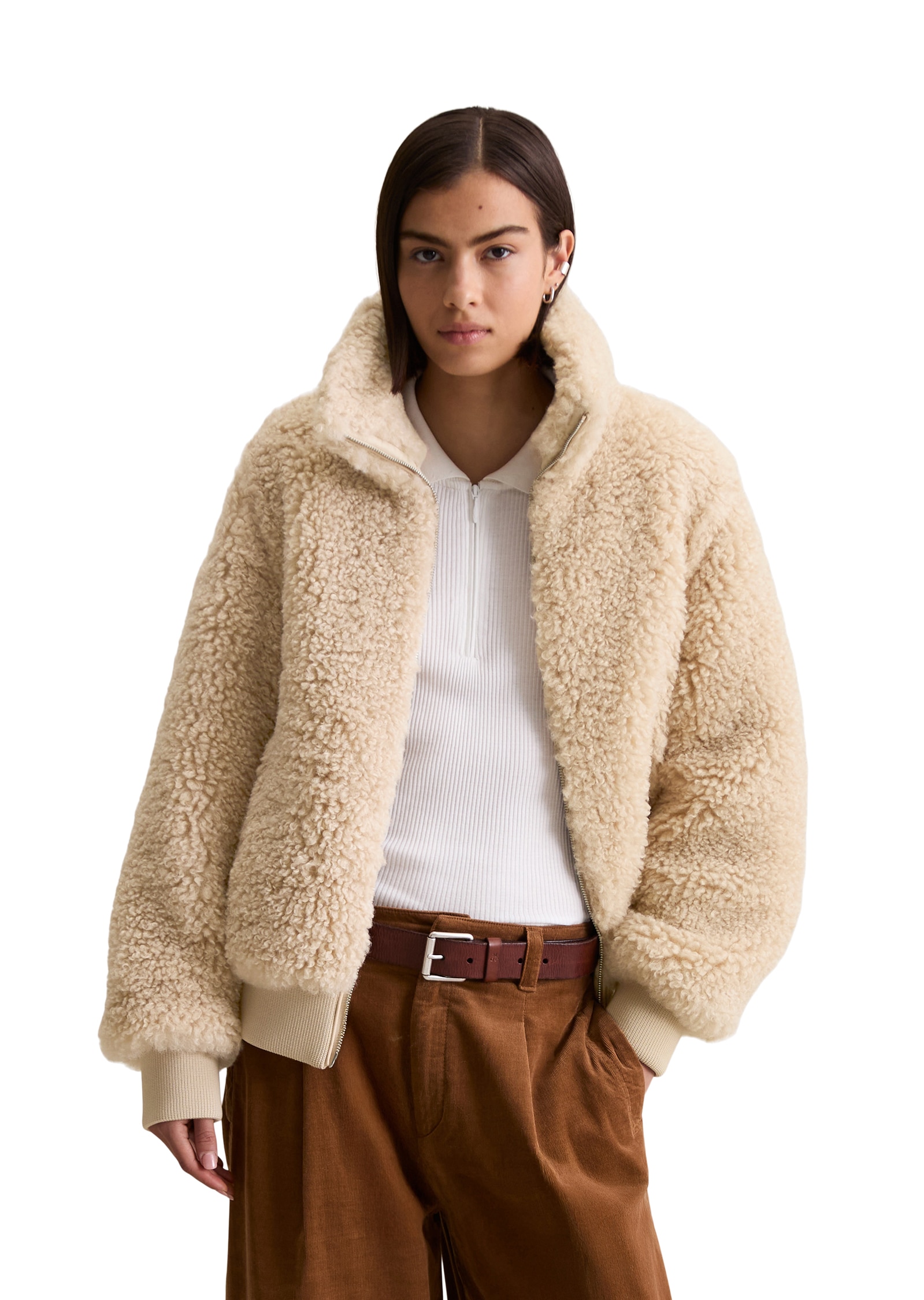 Marc O'Polo DENIM Blouson Stehkragen, Teddy-Blouson regular fit