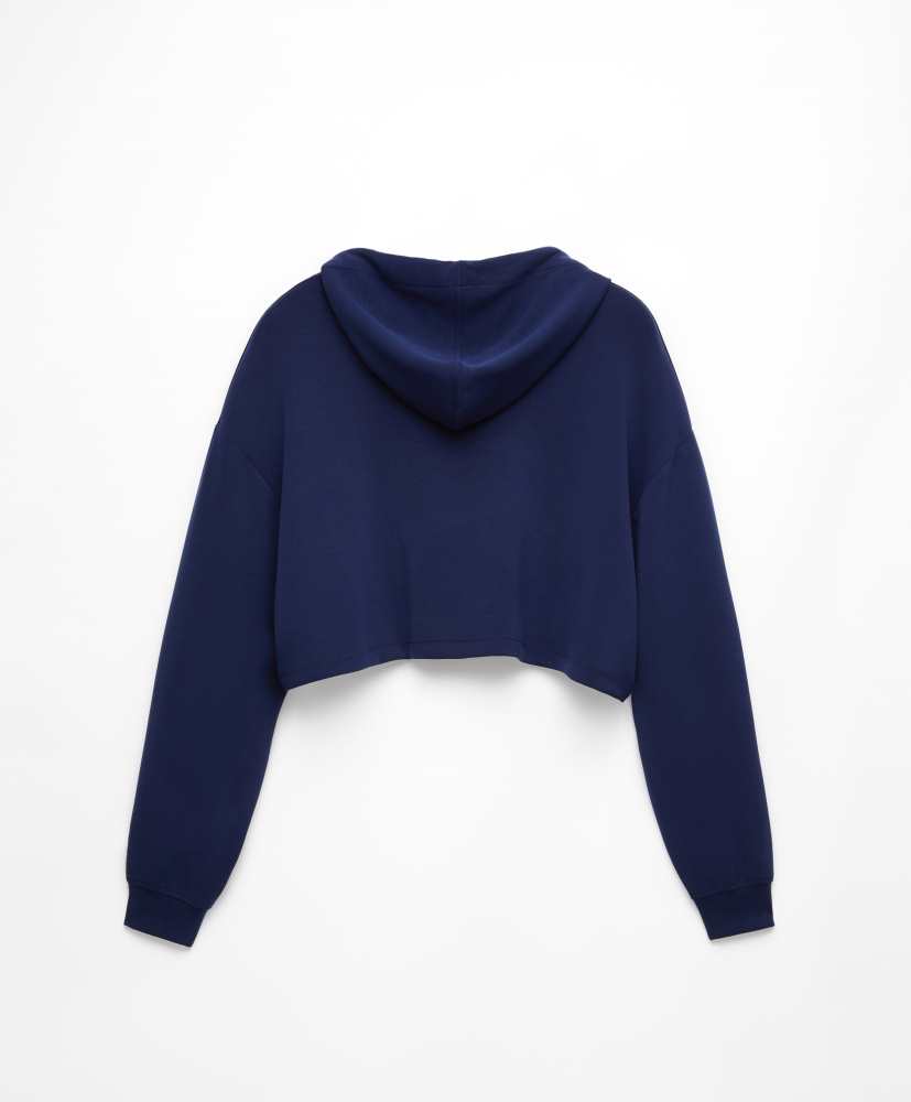 Moletom cropped de modal