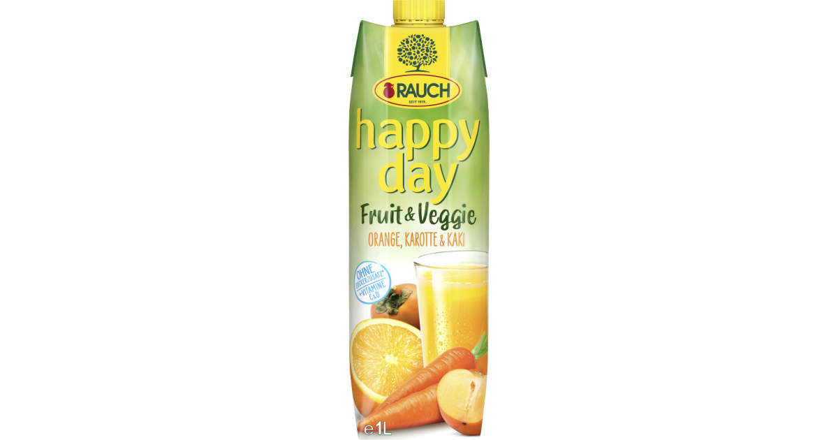 Rauch Happy Day Fruit & Veggie Orange Karotte Kaki (Einweg)