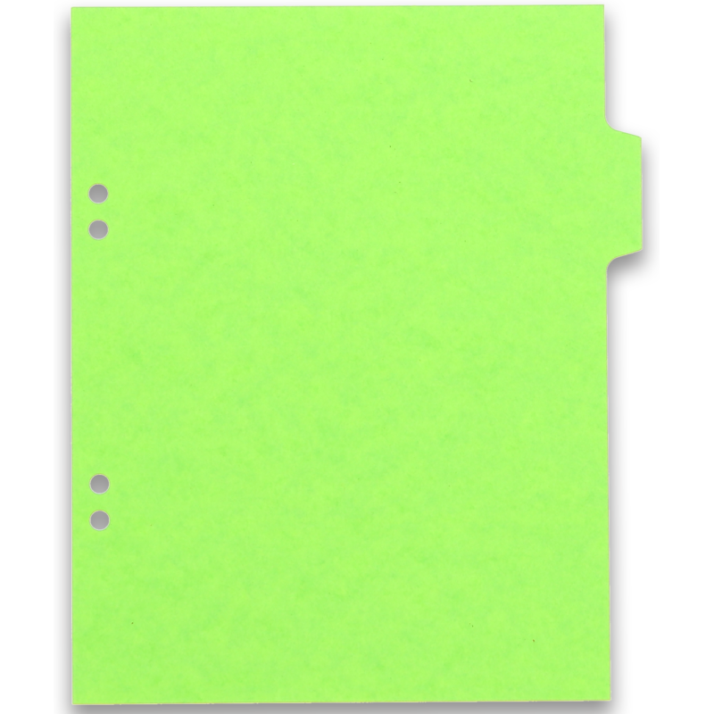 Intercalaires neutres 17x22 6 positions carte lustree 3/10 assorti