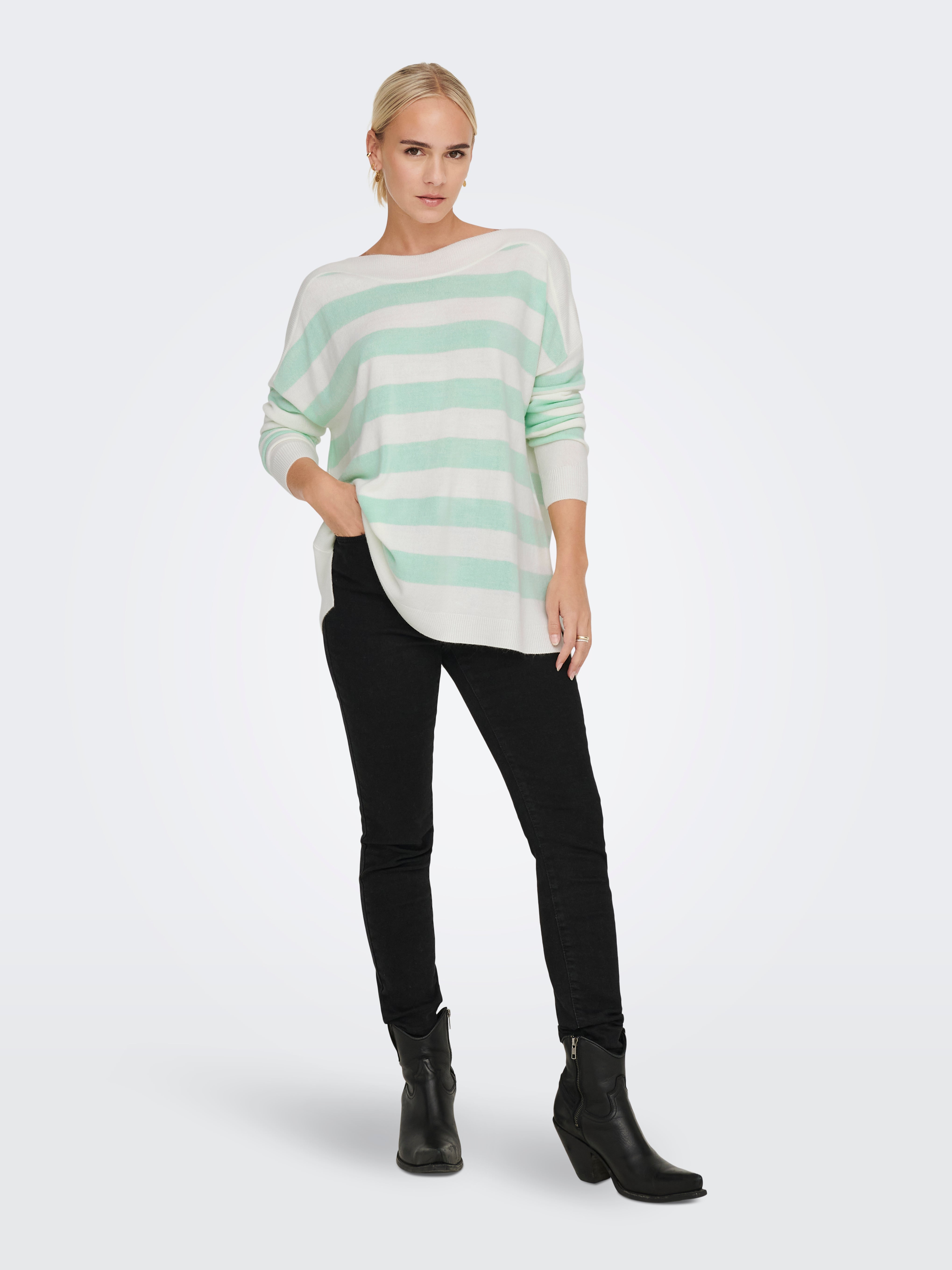 ONLAMALIA Strickpullover Mist Green