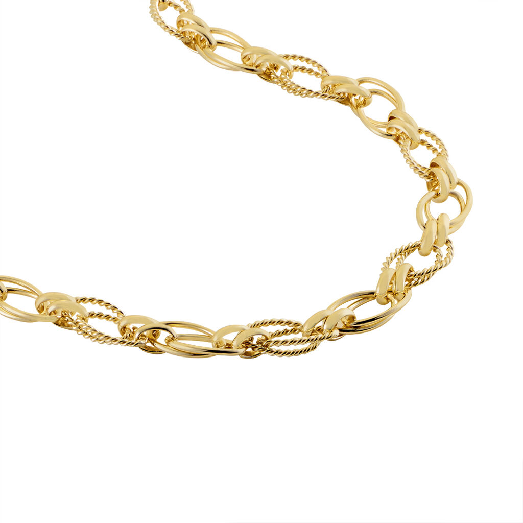 Collier Sautoir Plaqué Or Lezou