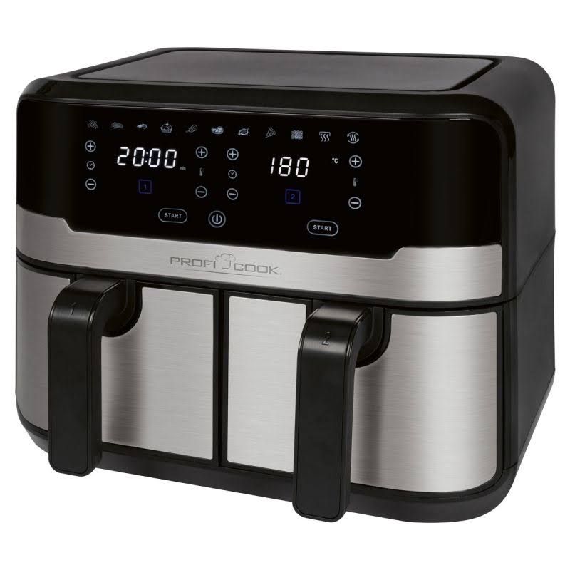 ProfiCook PC-FR 1242 H Heißluft-Fritteuse edelstahl/schwarz
