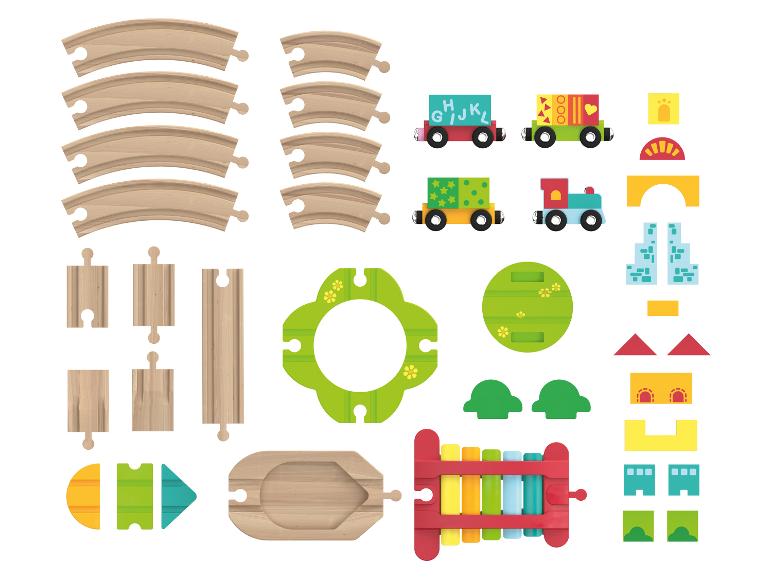Houten treinset