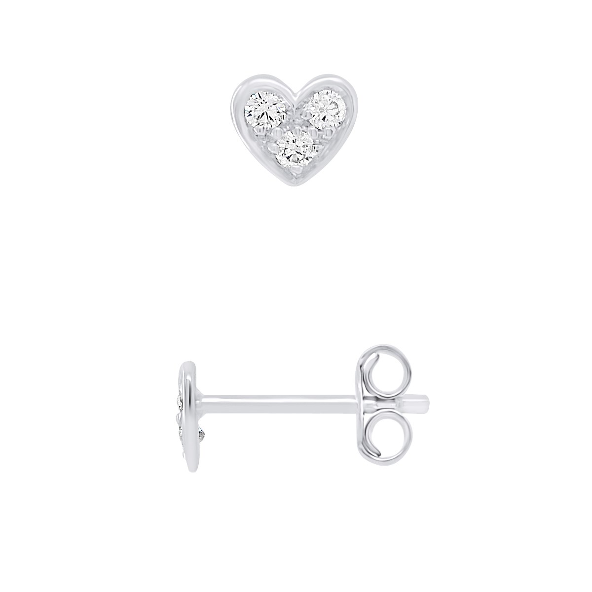 Boucles d'Oreilles COEUR - Argent 925
