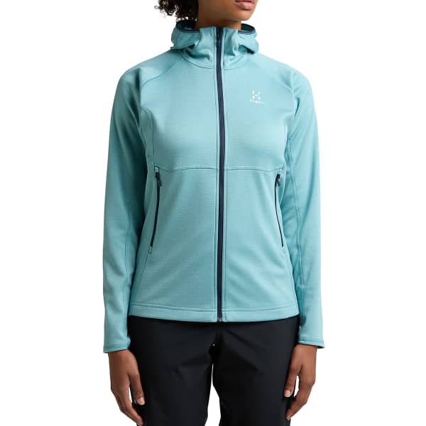 Veste polaire randonnée HAGLÖFS SKUTA HOOD W FROST BLUE