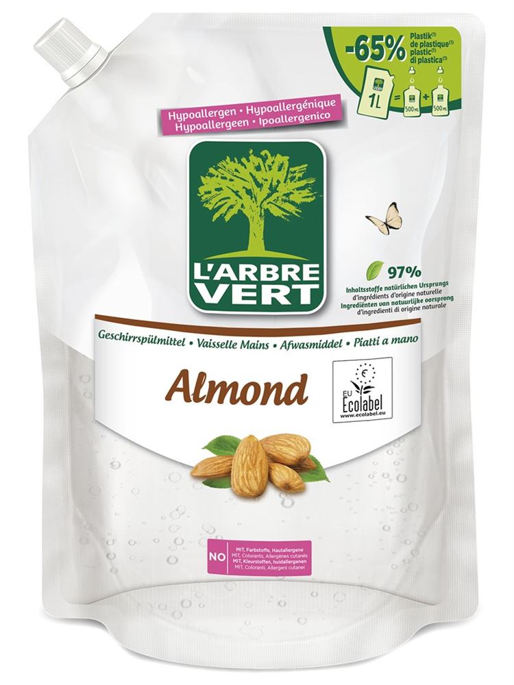 L'ARBRE VERT Refill Geschirrspülmittel Mandel Btl 1 lt