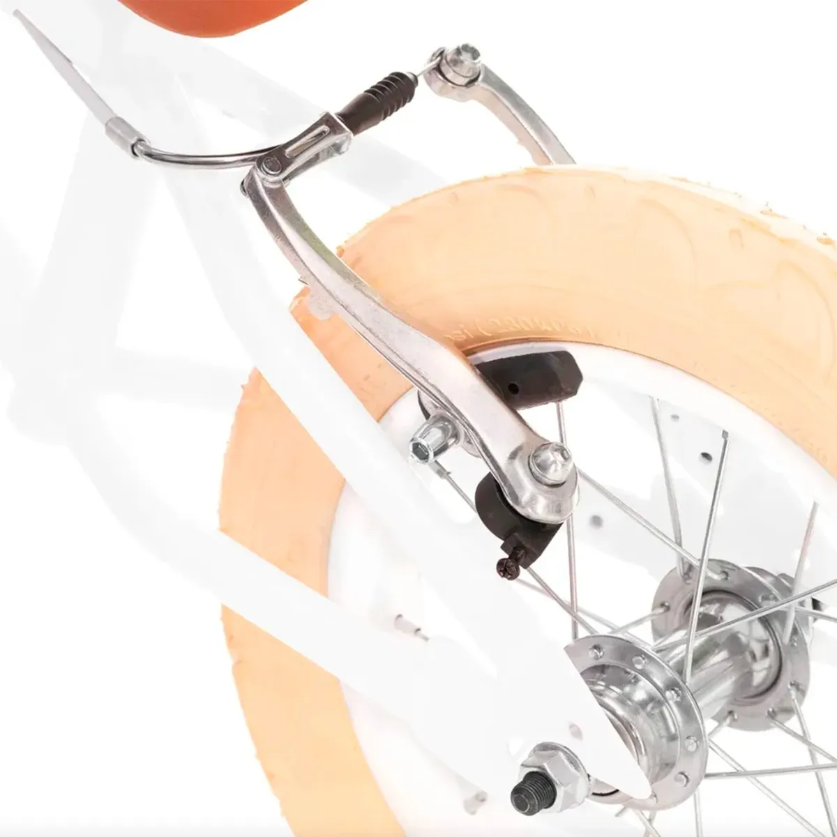 Spoke & Pedal Vélo d'Équilibre 12 Boulevard Blanc + Casque Vélo Kinderfeets 46 à 52cm Sauge