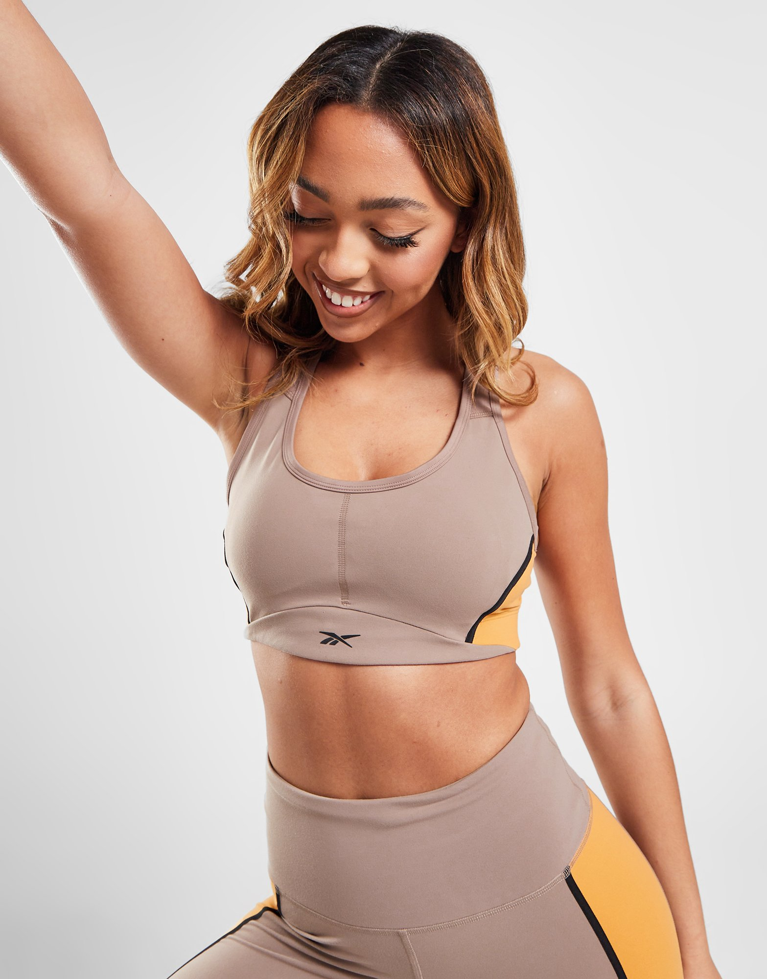 Reebok brassière rembourrée lux racer colorblock