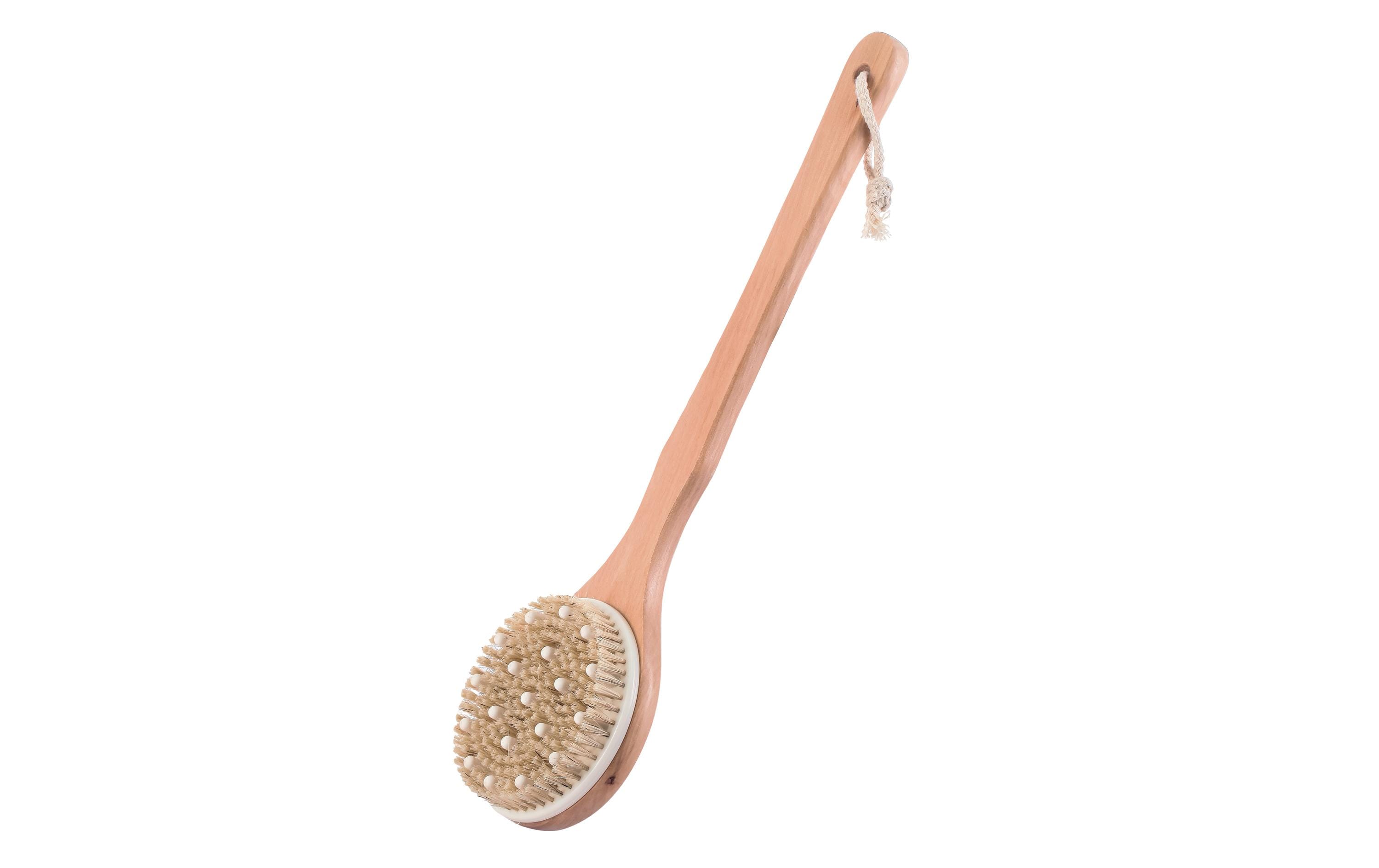 Körperbürste für Massage 41 cm, BraunHolzbürste