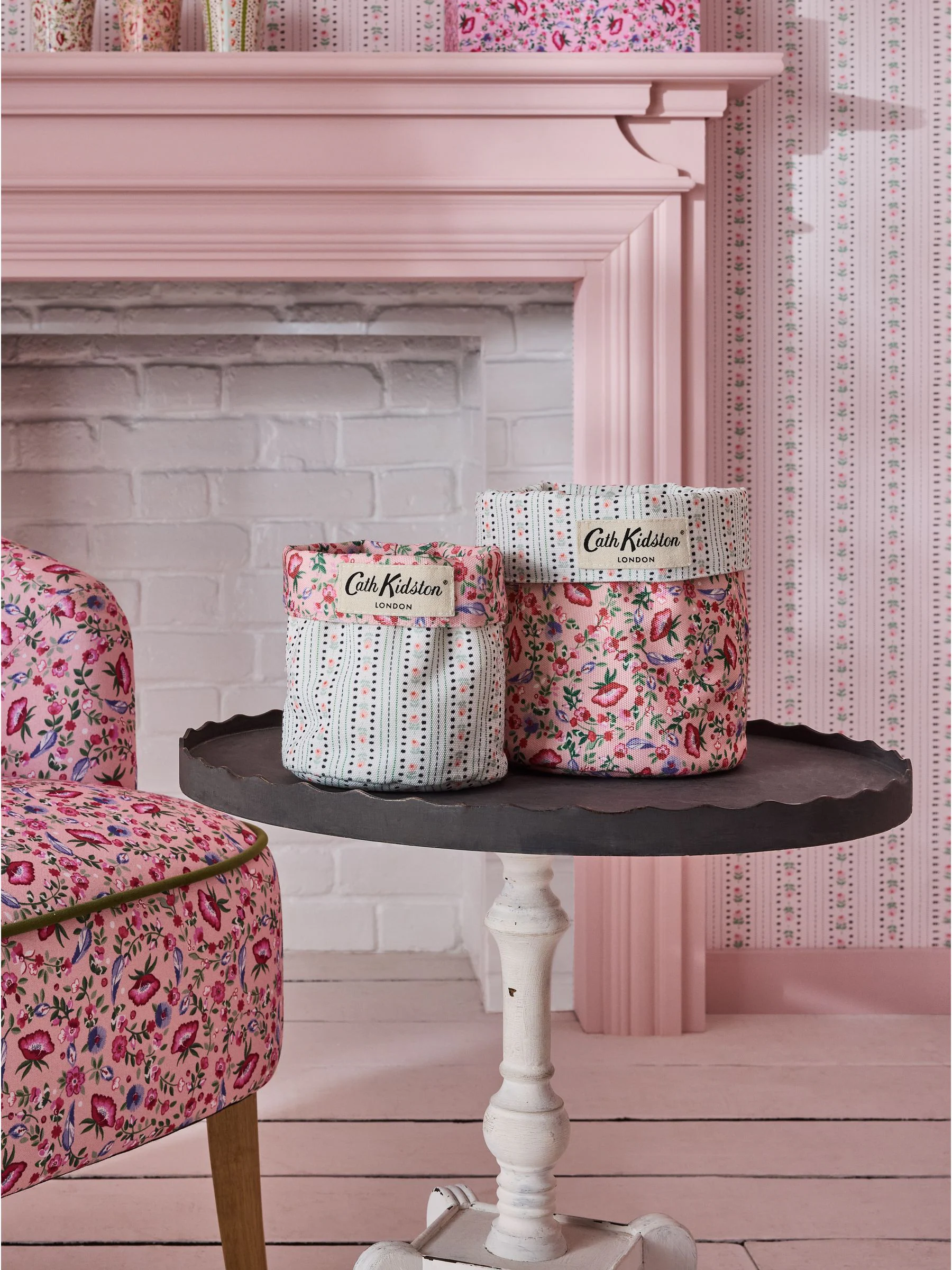 Cath Kidston set van 2 omkeerbare opbergtassen